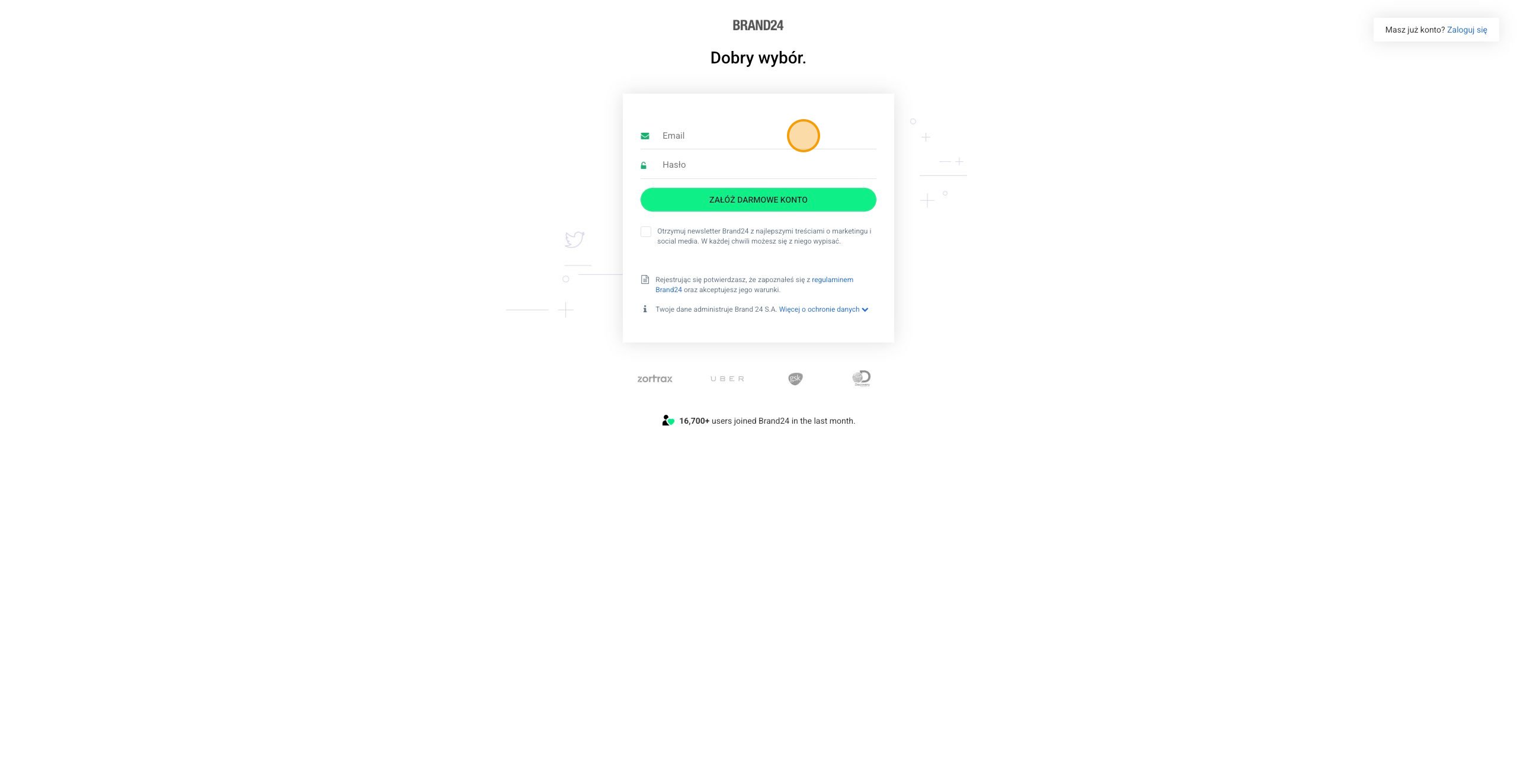 Wpisz swój adres e-mail